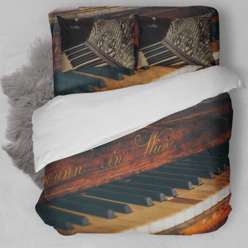 Vintage Piano Bedding Set