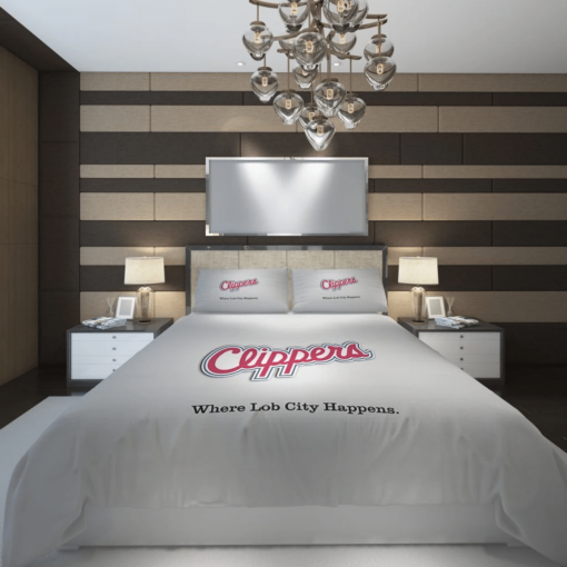 Los Angeles Clippers 88 Basketball Customize Custom Bedding Set 1