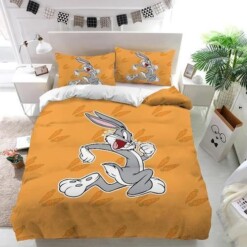 Running Bugs Bunny Custom Bedding Set Duvet Cover