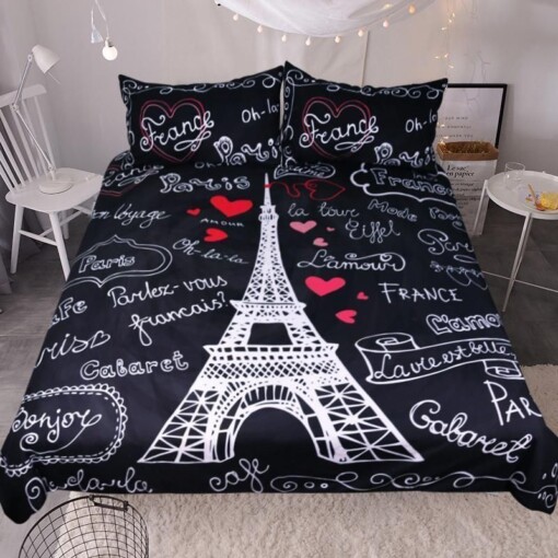 Paris France Bedding Set