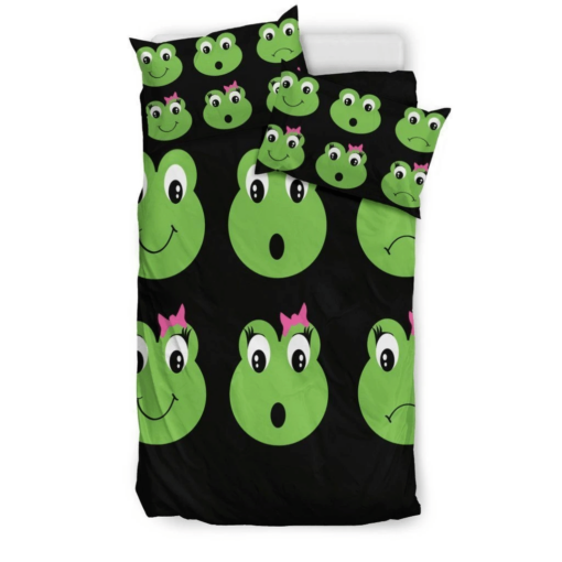 Green Frog Bedding Set