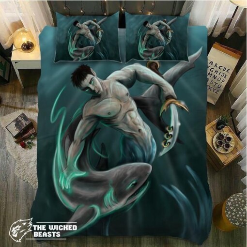 Shark God Bedroom Duvet Cover Bedding Sets