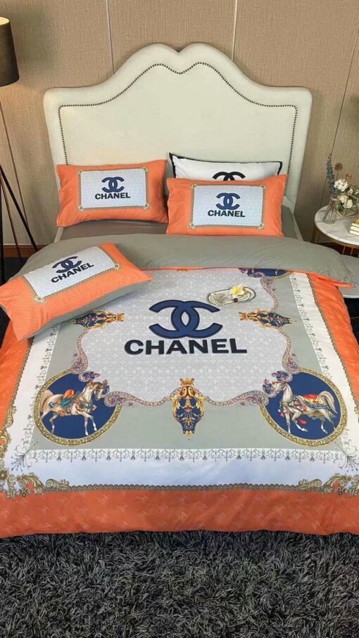 Luxury Cn Chanel Type 22 Bedding Sets Duvet Cover Luxury Brand Bedroom Sets