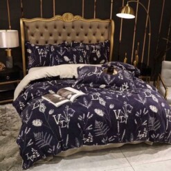 Lv Type 77 Bedding Sets Duvet Cover Lv Sets Luxury Brand Bedding