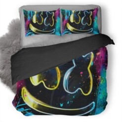 Neon Marshmello Bedding Set