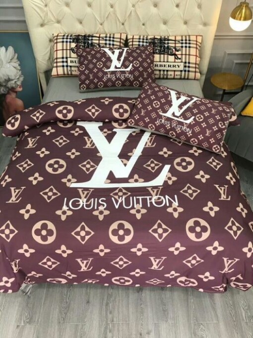 Lv Type 02 Bedding Sets Duvet Cover Lv Bedroom Sets Luxury Brand Bedding