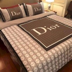 Dior 05 Bedding Sets Duvet Cover Bedroom Luxury Brand Bedding