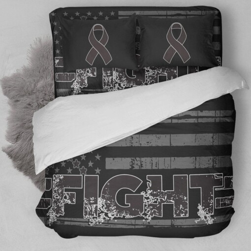 Fight Melanoma Cancer Bedding Set