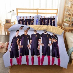 Three-Dimensional Bedding Spanish Football Bedding Set / Duvet Cover Barcelona