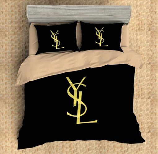 Saint Laurent 2 Duvet Cover Bedding Set