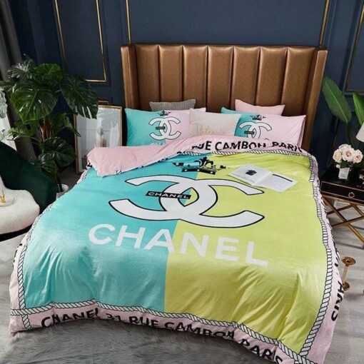 Luxury Cn Chanel Type 120 Bedding Sets Duvet Cover Luxury Brand Bedroom Sets