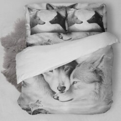 Wolves Couple Bedding Set