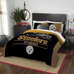 Pittsburgh Steelers Gs-cl-kl2309 Bedding Set Halloweenand Christmas Sale