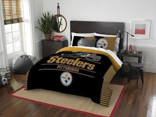 Pittsburgh Steelers Gs-cl-kl2309 Bedding Set Halloweenand Christmas Sale