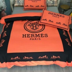 Hermes Paris Luxury Brand Type 09 Bedding Sets Duvet Cover Bedroom Sets