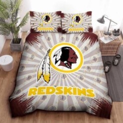 Washington Redskins Bedding Sets Duvet Cover Sheet Cover Pillow Cases Luxury Bedroom Sets