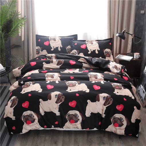 Pug Duvet Cover Bedding Set