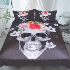 Dark Sugar Skull Bedding Set