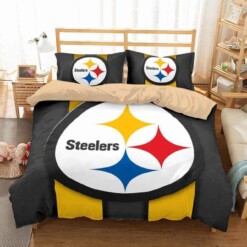 3D Customize Pittsburgh Steelers Bedding Set Duvet Cover Set