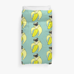 Banana Pug Bedroom Duvet Cover Bedding Sets