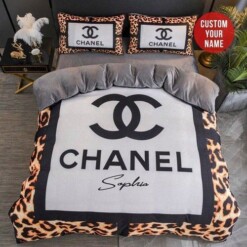 Chanel Luxury 01 Bedding Sets Duvet Cover Bedroom Luxury Brand Bedding