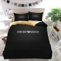 Armani Logo Custom Duvet Cover Bedding Set