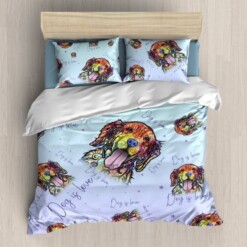 Golden Retriever Bedding Set 3Pcs/4Pcs Hgm6218