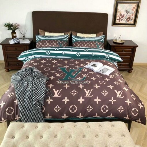 Lv Type 88 Bedding Sets Duvet Cover Lv Bedroom Sets Luxury Brand Bedding
