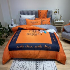 Hermes Paris Luxury Brand Type 69 Bedding Sets Duvet Cover Bedroom Sets