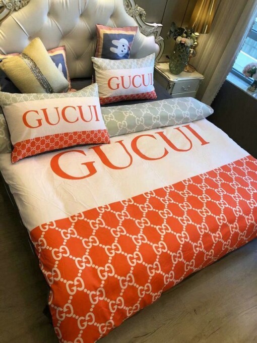 Luxury Gc Gucci Type 143 Bedding Sets Duvet Cover Luxury Brand Bedroom Sets