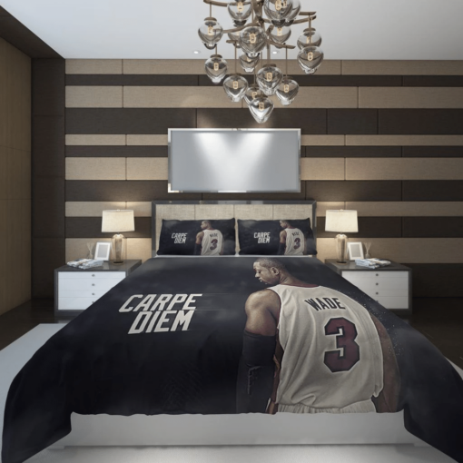 Sports Miami Heat Dwyane Wade 3 Player 588583 3D Customize Custom Bedding Set