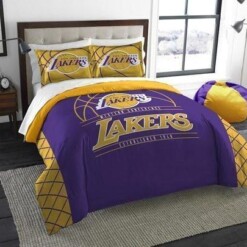 Los Angeles Lakers Gs-cl-kl2309 Bedding Set Halloweenand Christmas Sale