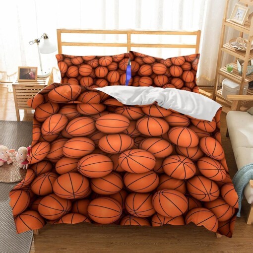 Bedding 3D Basketball Theme Printed Bedding Sets Duvet Cover Set
