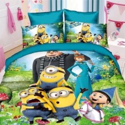 Cartoon Kids Bedding Set (10 Styles) Custom 4 Bedding Set (Duvet Cover & Pillowcases)