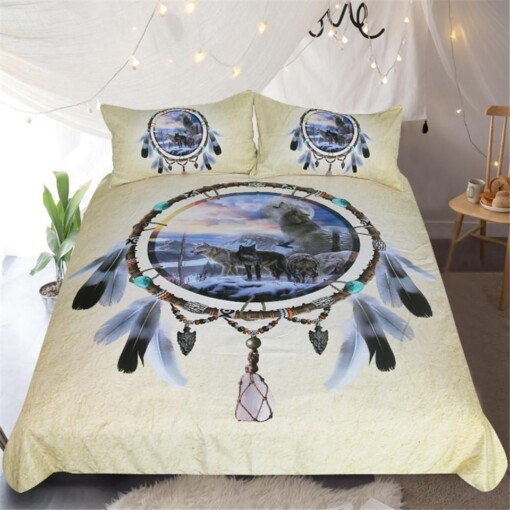 Wolf & Feather Dreamcatcher Bedding Set