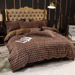 Luxury Fendi Roma Luxury Brand Type 06 Bedding Sets Duvet Cover Bedroom Sets