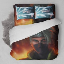 Kakashi Fire Bedding Set