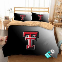 Ncaa Texas Tech Red Raiders 1 Logo N 3d Bedding Sets Duvet Cover Bedroom Set Bedset Bedlinen