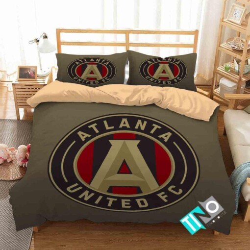 Mls Atlanta United Fc 1 Logo 3d Personalized Sets Duvet Cover Bedroom Set Bedset Bedlinen Dup1