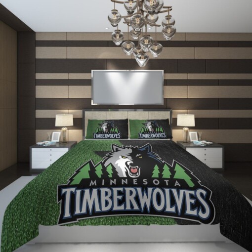 Minnesota Timberwolves 2 Basketball Customize Custom Bedding Set