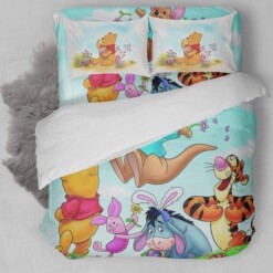 Winnie The Pooh 3D Customize Bedding Set Duvet Cover Bedroom Set