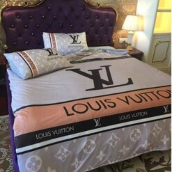 Lv 12 Bedding Sets Duvet Cover Bedroom Luxury Brand Bedding