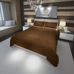 Luxury Versace Logo Custom Bedding Set2 Duvet Cover Pillowcases