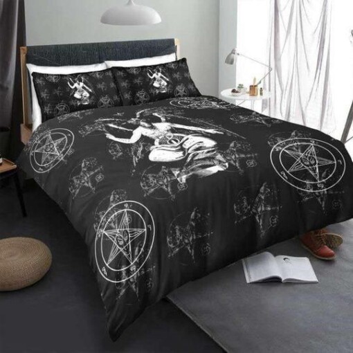 The Baphomet Satanic Gs-cl-ml1110 Bedding Set Halloweenand Christmas Sale