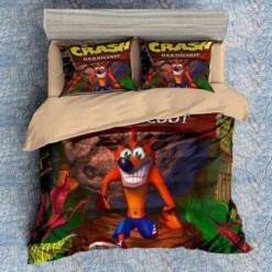 Crash Bandicoot Bedding Set Duvet Cover Hgm1212