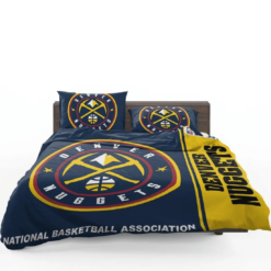 Denver Nuggets Nba Basketball Bedding Set