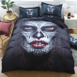 Black Skull Bedding Set