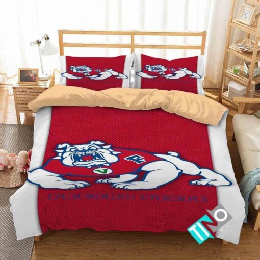 Ncaa Fresno State Bulldogs 1 Logo D 3d Bedding Sets Duvet Cover Bedroom Set Bedset Bedlinen