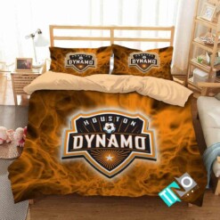 Mls Houston Dynamo 2 Logo 3d Personalized Beddingsets Duvet Cover Bedroom Set Bedset Bedlinen