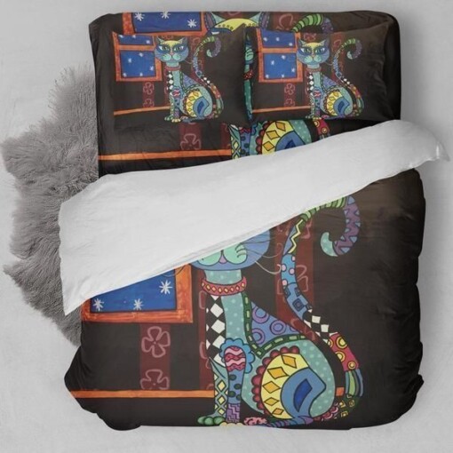 Abstract Cat Bedding Set